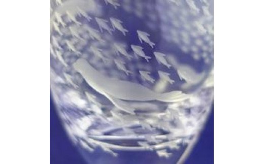 浅草切子 aquatic「Sea Lion Fish 冷酒杯」