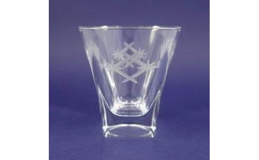 浅草切子 暮らしの硝子「扇と菱 FUSION」化粧箱入り