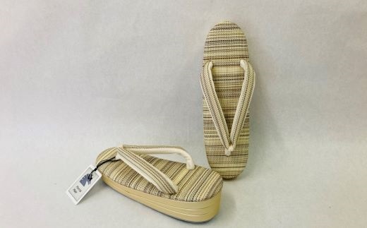 高級ホースヘアー和装草履【婦人】 (サイズ：M、カラー：ベージュ) ベージュ M