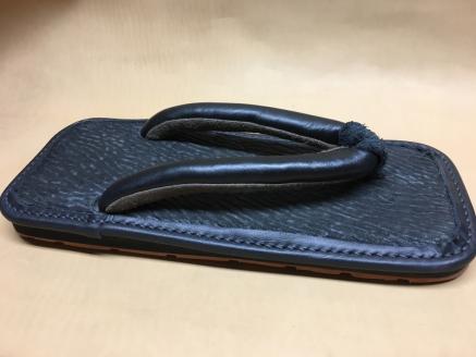 レザー雪駄 (革底) 【浅草の靴職人橋本公宏氏がハンドメイドでお作りする「上質な雪駄」】(サイズ：L(26.5～28.0cm)) L(26.5～28.0cm)