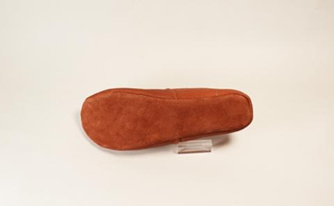 【KUTSUNE〈クツネ〉】ルームシューズ（革製・バブーシュタイプ） (サイズ：M(24.0-24.5cm)、カラー：茶) 茶 M(24.0-24.5cm)