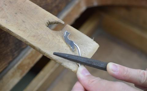 【内藤銀器製作所】銀製 ショートマドラー 5本セット (ねこ)