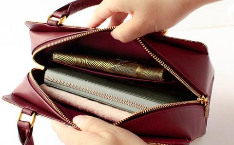 【浅草文庫】利休バッグ〈祝い鶴柄〉(カラー：黒) 黒