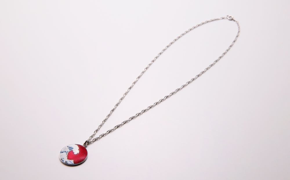 七宝北斎ペンダント