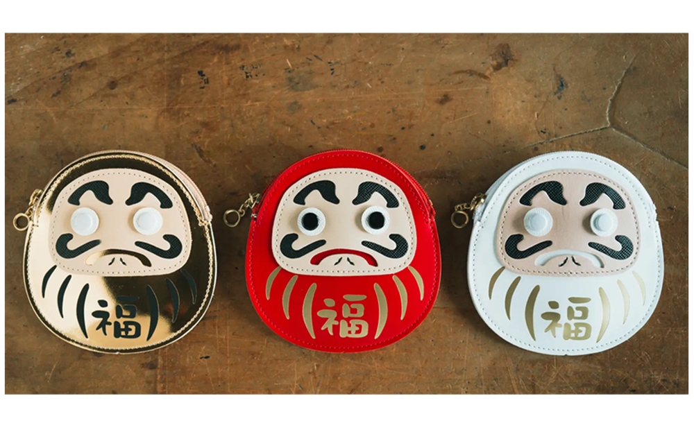 だるまコインケース (カラー： 白) 白