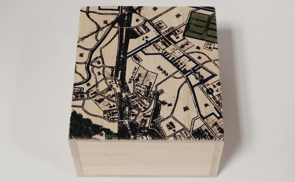 【桐箱(二重箱)】名所江戸水景 [(1)浅草田甫酉の町詣] 1ケ (カラー：黒) 黒