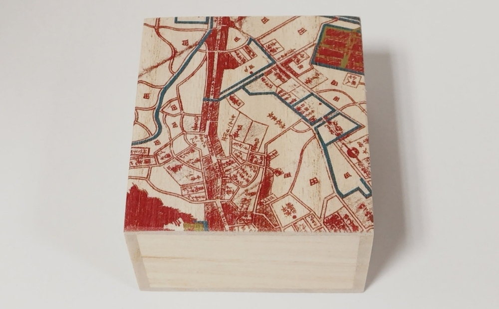 【桐箱(二重箱)】名所江戸水景 [(1)浅草田甫酉の町詣] 1ケ (カラー：ピンク) ピンク