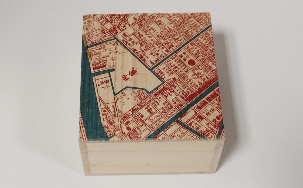 【桐箱(二重箱)】名所江戸水景 [(6)御厩河岸] 1ケ (カラー：ピンク) ピンク