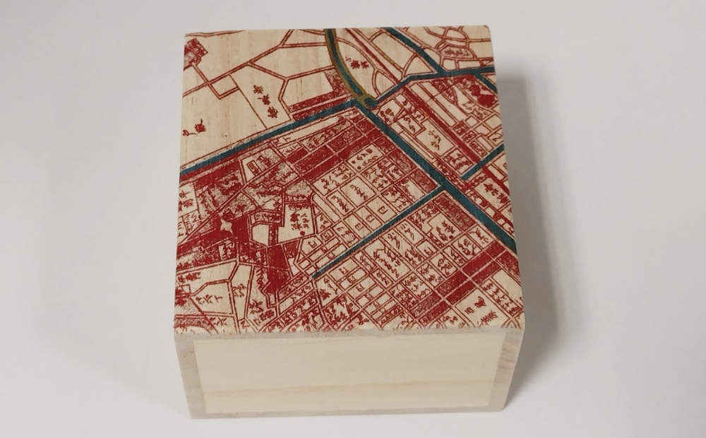 【桐箱(二重箱)】名所江戸水景 [(3)小梅堤] 1ケ (カラー：ピンク) ピンク