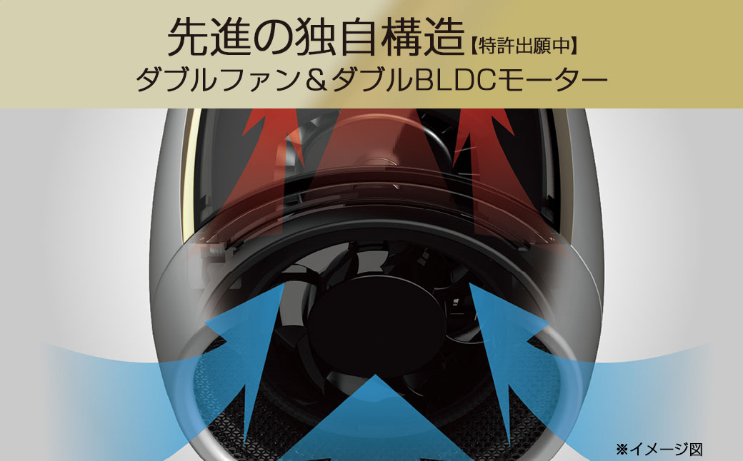 【KOIZUMI】ダブルファンドライヤー BLDCモデル MONSTER (カラー：ブラック) | モンスター Wファン 大風量 速乾 スカルプ メンズ ブラック