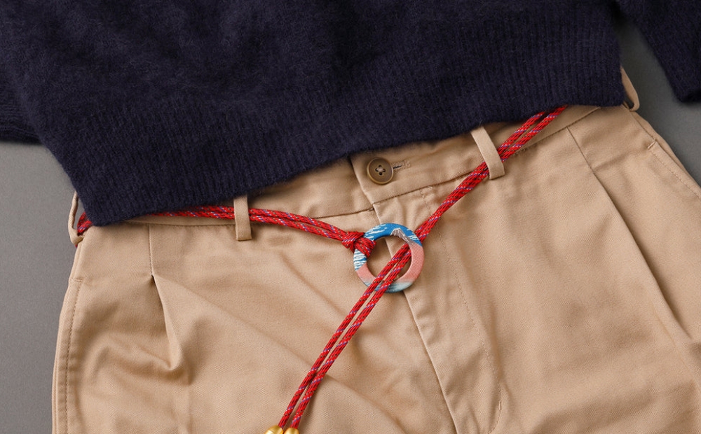 【PARACO】フープベルト・北斎 (カラー：赤富士) 赤富士