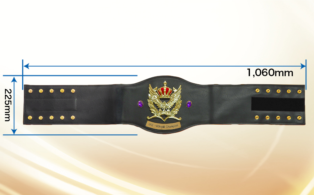 合皮製黒チャンピオンベルト