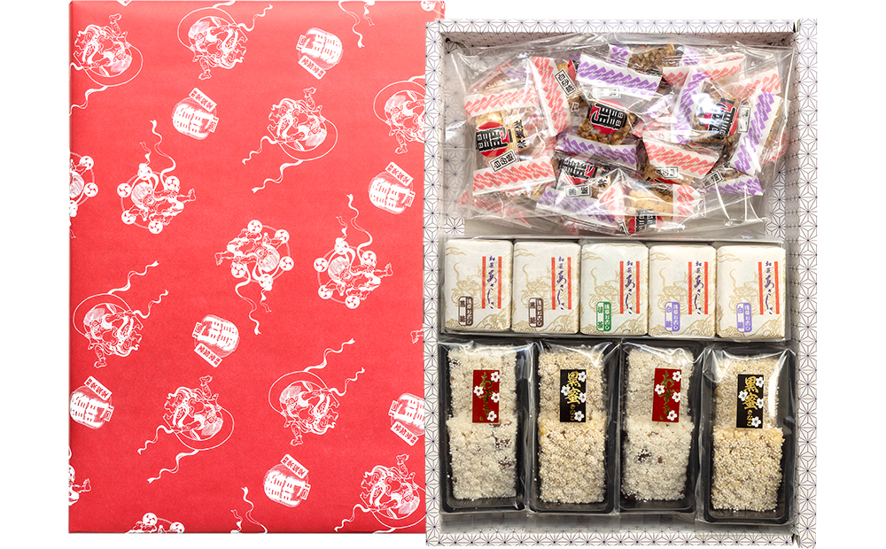 [常盤堂] 雷おこし こだわり3種詰合せ (上磯部おこし・和菓あさくさ・生おこし)