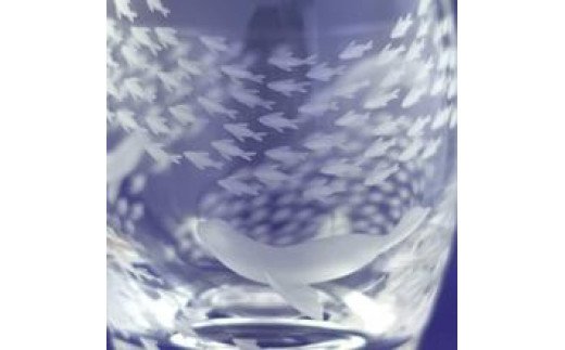 浅草切子 aquatic「Sea Lion Fish 冷酒杯」
