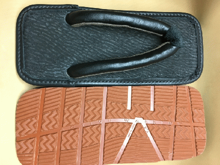 レザー雪駄 (ゴム底) 【浅草の靴職人橋本公宏氏がハンドメイドでお作りする「上質な雪駄」】(サイズ：M(24.5～26.0cm)) M(24.5～26.0cm)