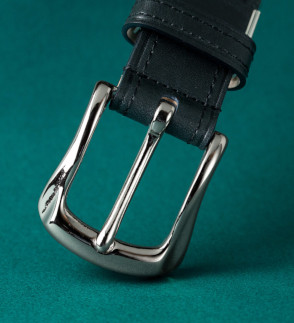 【Alt81】国内産オリジナルレザーを使用したメンズベルト(カラー：藍鉄) 藍鉄