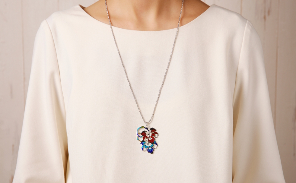 七宝純銀ペンダント