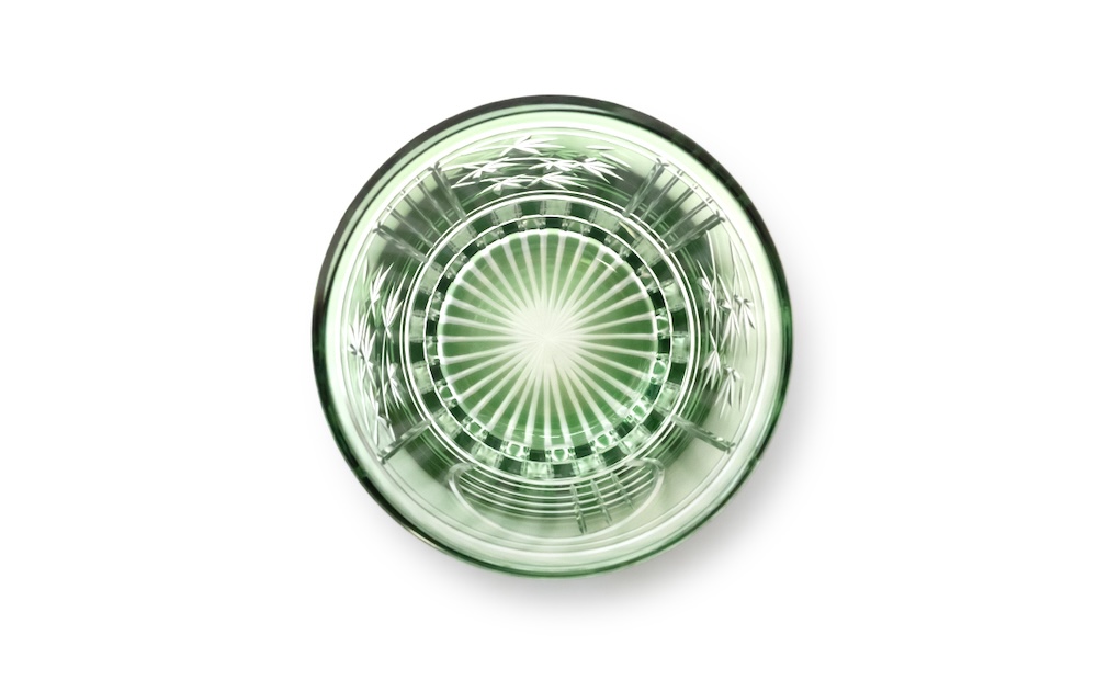 浅草切子 KANA KURITA「季（とき）の間 ―紅葉―」木箱入り 紅葉