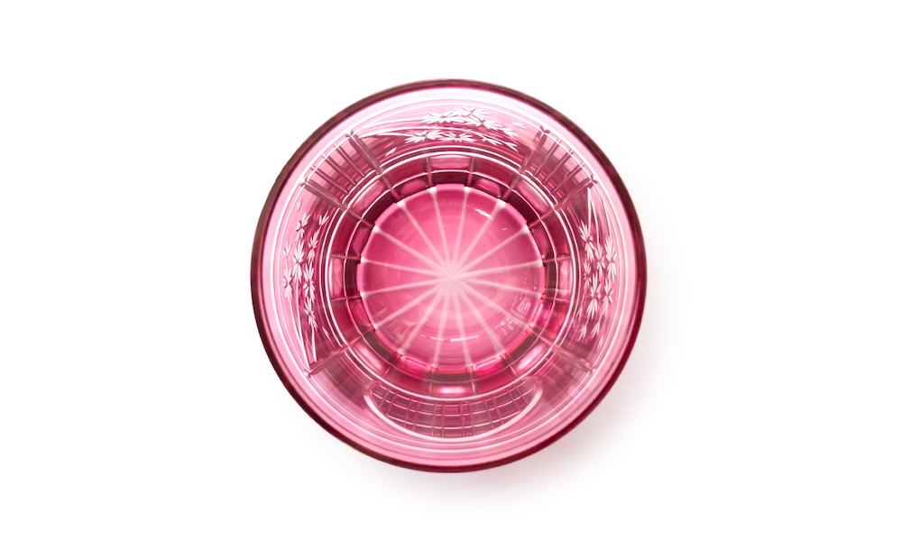 浅草切子 KANA KURITA「季（とき）の間 ―桜―」木箱入り 桜