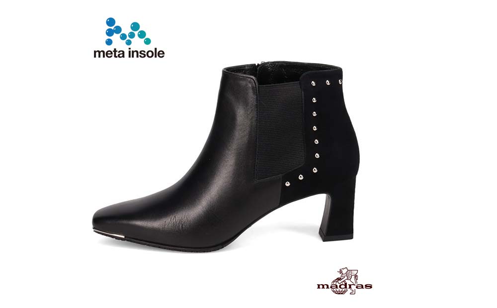 【マドラス 婦人靴】特許meta insole搭載madrasリカバリーシューズ [MADRAS MAL9150MT] ショートブーツ (ブラック、22.0cm) ブラック 22.0cm