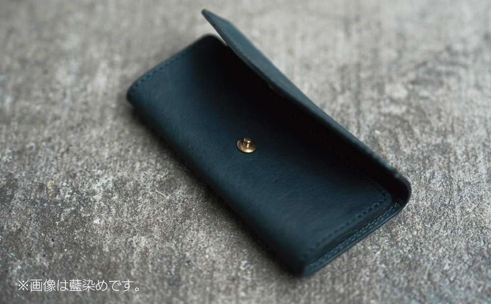 [Botanical Leather] キーケース (カラー：藍染め(ブルー)) 藍染め(ブルー)