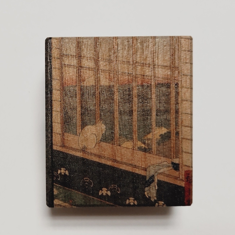 【桐箱(二重箱)】名所江戸水景 [(1)浅草田甫酉の町詣] 1ケ (カラー：黒) 黒