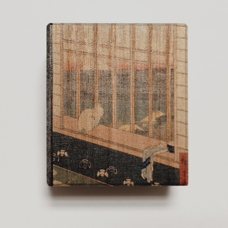 【桐箱(二重箱)】名所江戸水景 [(1)浅草田甫酉の町詣] 1ケ (カラー：ピンク) ピンク