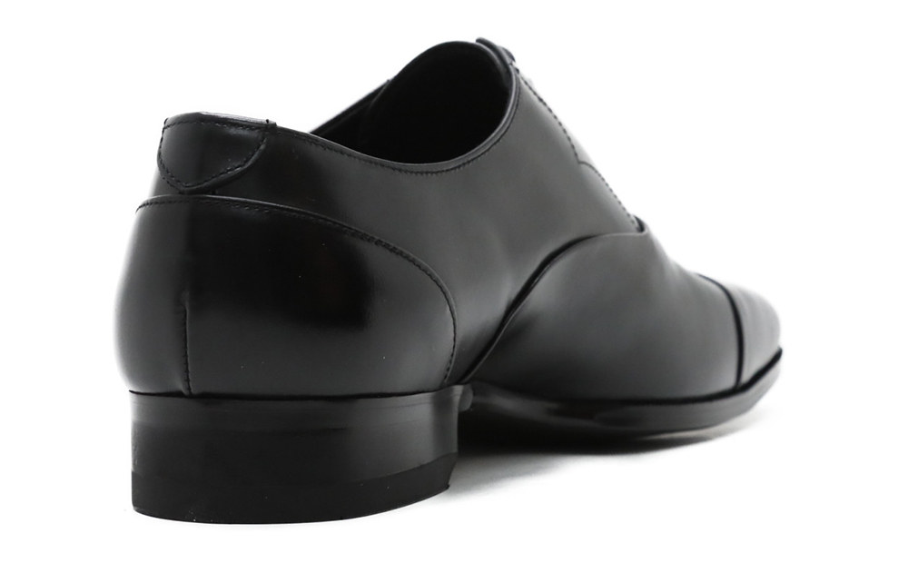 クインクラシコ 革靴 25004S〈ブラック〉 (サイズ：26.5cm) 紳士靴 幅広 甲高 ビジネスシューズ ストレートチップ フォーマル レベルソ仕上げ 牛革 ブラック 26.5cm