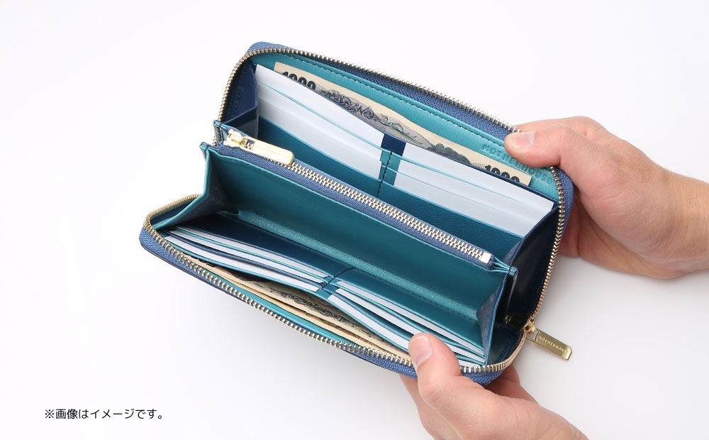 イロドリ ラウンド ロング ウォレット (カラー：フユヨイ) フユヨイ