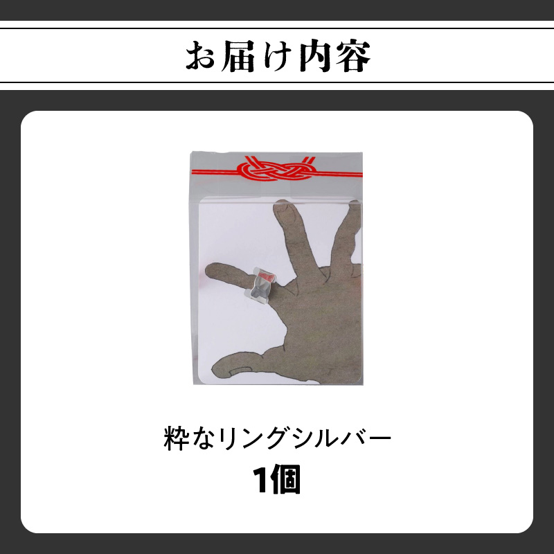 粋なリングシルバー シルバー