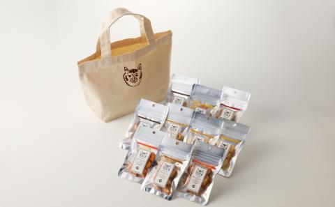 〈福祉施設提供〉サクッ＆とろっ食感！お麩ラスク１０袋（ランチトートバック付き）