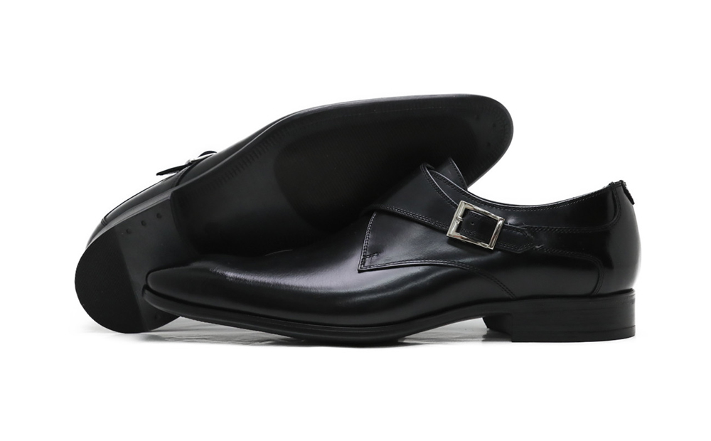 クインクラシコ 革靴 34003S〈ブラック〉 (サイズ：27.0cm) 紳士靴 ビジネスシューズ モンクストラップ 牛革 ブラック 27.0cm