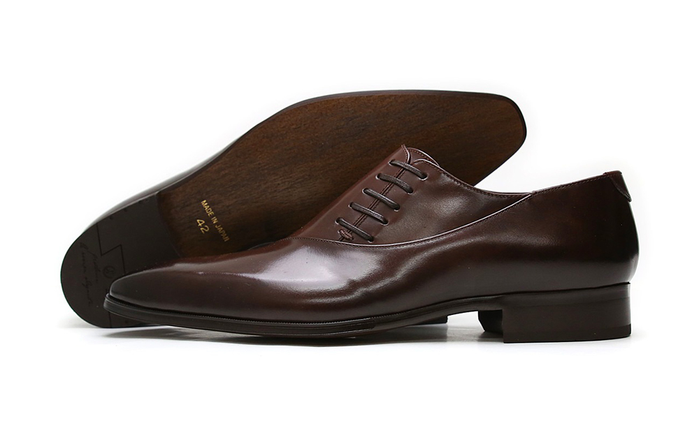 クインクラシコ 革靴 25005S〈ダークブラウン〉 (サイズ：25.0cm) 紳士靴 幅広 甲高 ビジネスシューズ サイドレース エラスティック スリッポン 牛革 ダークブラウン 25.0cm