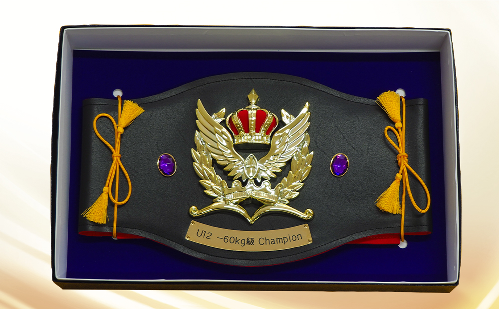 合皮製黒チャンピオンベルト