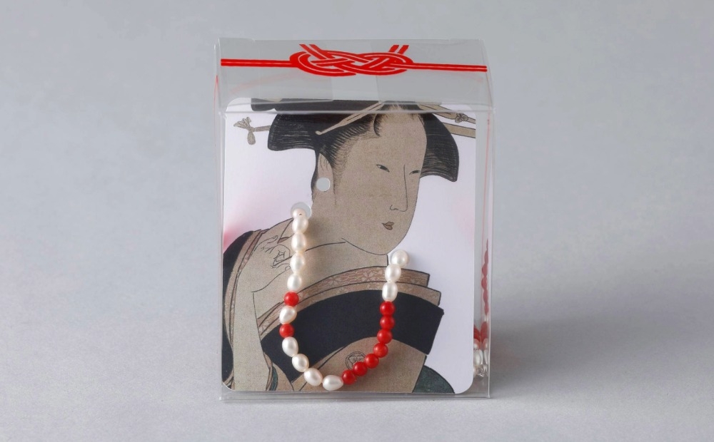 パールと珊瑚のネックレス