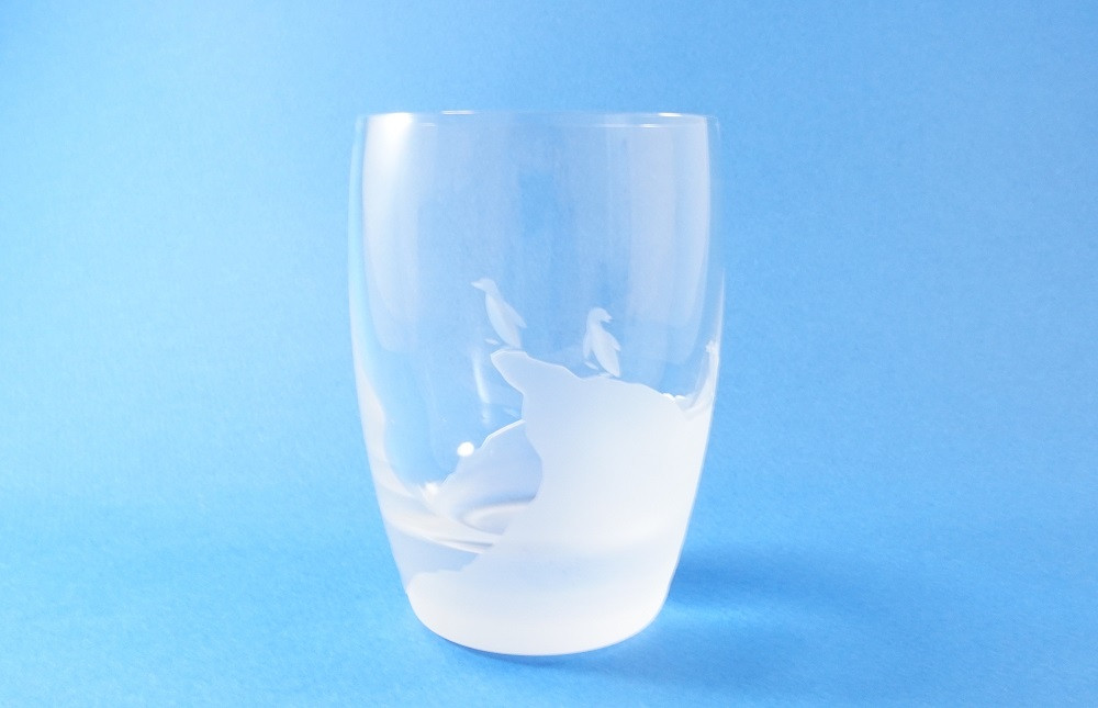 浅草切子 aquatic「Penguin Climb」