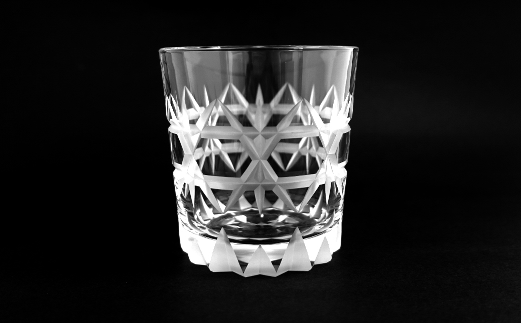 浅草切子 Bar’s Glass「ディーン オールド」2個セット 化粧箱入り