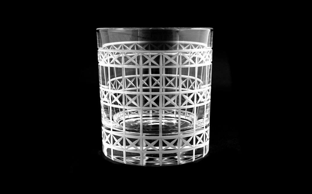 浅草切子 Bar’s Glass「バッキンガム オールド」2個セット 化粧箱入り