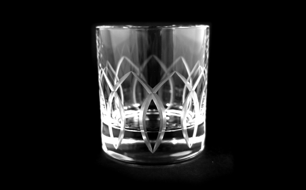 浅草切子 Bar’s Glass「パイン オールド」2個セット 化粧箱入り