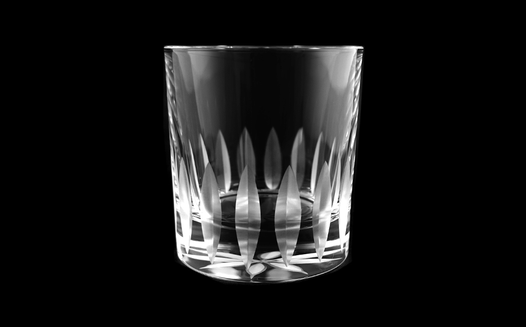 浅草切子 Bar’s Glass「フロリスト オールド」2個セット 化粧箱入り