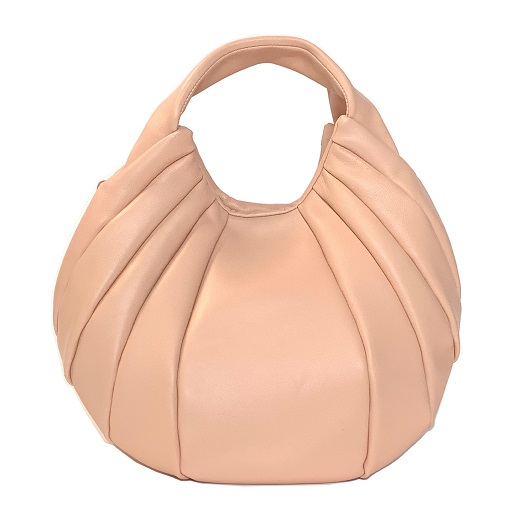 バルーンバッグ シープレザー MONACO【厳選されたラム革を使用】(カラー：ピンク) ピンク