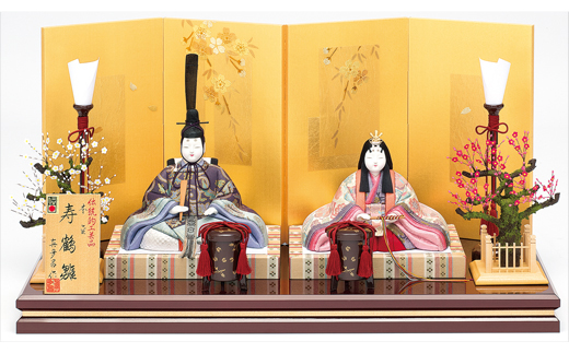 江戸木目込 雛人形 本金親王飾りセット