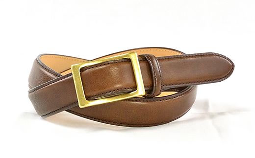 ANNAK 本革スライドバックルベルト（全2色）(カラー：ダークブラウン) ダークブラウン