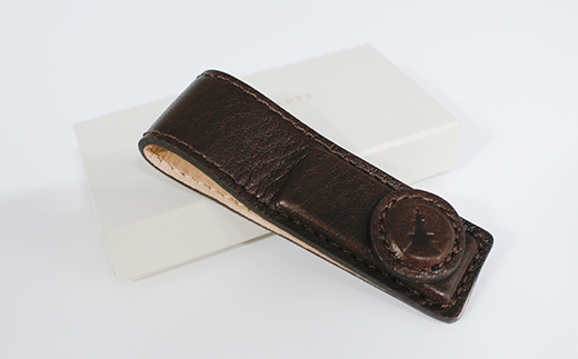 POCKET HANDKERCHIEF STOPPER [KLG-1001](カラー：ダークブラウン) ダークブラウン