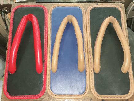 レザー雪駄 (革底) 【浅草の靴職人橋本公宏氏がハンドメイドでお作りする「上質な雪駄」】(サイズ：L(26.5～28.0cm)) L(26.5～28.0cm)