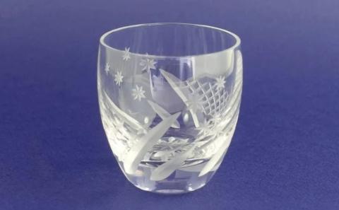 浅草切子 暮らしの硝子「星の海 ぐい呑」化粧箱入り