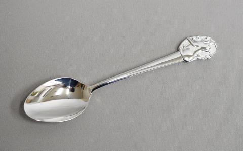 【内藤銀器製作所】銀製 コーヒー・ティー兼用スプーン (ねこ)