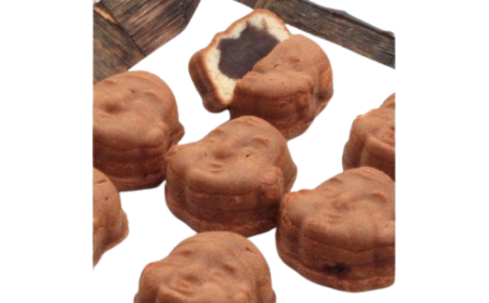 人形焼【黒餡12個、白餡10個】