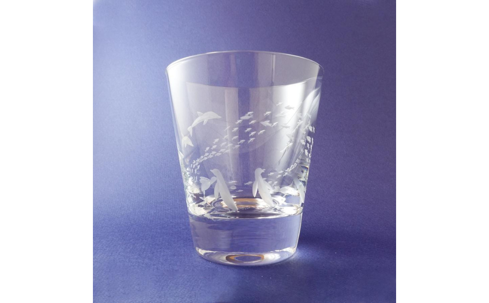 浅草切子 aquatic「Penguin's Aquarium」