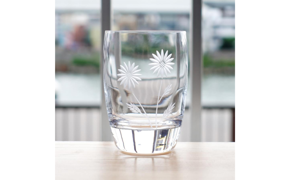 浅草切子 暮らしの硝子「マーガレット 521」化粧箱入り